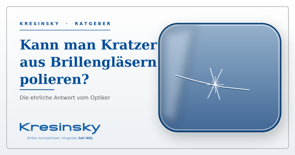 Kann man Kratzer aus Brillengläsern polieren – Brillenglas mit Kratzer, Ratgeber von Kresinsky