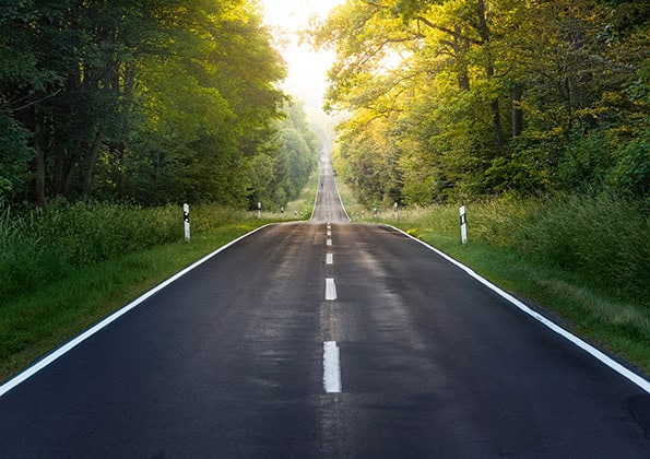 Waldfahrt mit Solitaire Road Veredelung: deutlich weniger Blendung bei Kresinsky in Würzburg