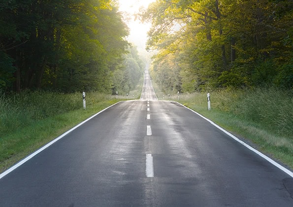 Waldfahrt ohne Solitaire Road Veredelung: deutlich weniger Blendung bei Kresinsky in Würzburg